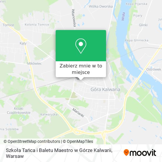 Mapa Szkoła Tańca i Baletu Maestro w Górze Kalwarii