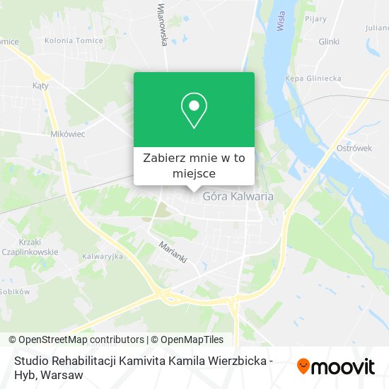 Mapa Studio Rehabilitacji Kamivita Kamila Wierzbicka - Hyb