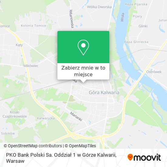 Mapa PKO Bank Polski Sa. Oddział 1 w Górze Kalwarii