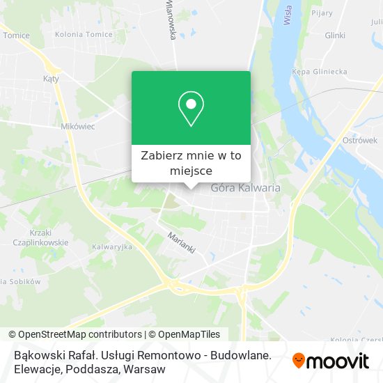 Mapa Bąkowski Rafał. Usługi Remontowo - Budowlane. Elewacje, Poddasza