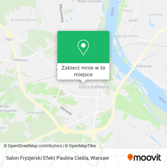 Mapa Salon Fryzjerski Efekt Paulina Cieśla