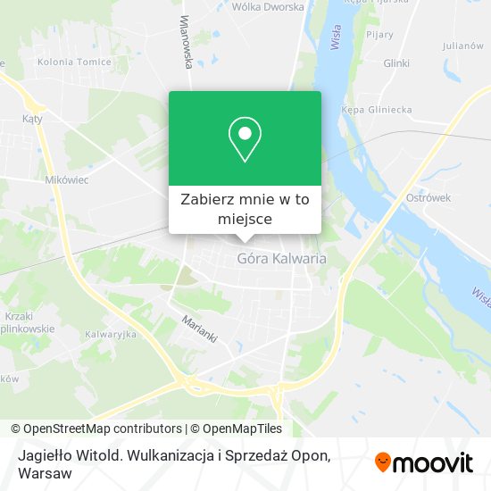 Mapa Jagiełło Witold. Wulkanizacja i Sprzedaż Opon