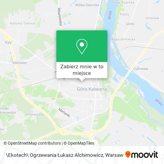 Mapa \Ekotech\ Ogrzewania Łukasz Alchimowicz