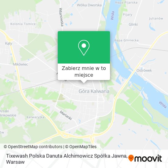 Mapa Tixewash Polska Danuta Alchimowicz Spółka Jawna