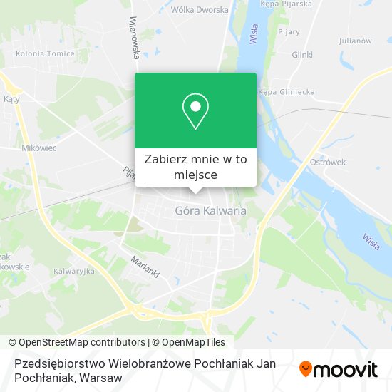 Mapa Pzedsiębiorstwo Wielobranżowe Pochłaniak Jan Pochłaniak