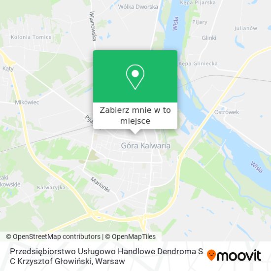 Mapa Przedsiębiorstwo Usługowo Handlowe Dendroma S C Krzysztof Głowiński