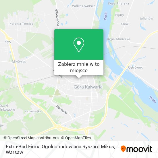 Mapa Extra-Bud Firma Ogólnobudowlana Ryszard Mikus