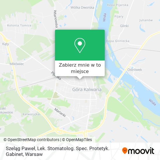 Mapa Szeląg Paweł, Lek. Stomatolog. Spec. Protetyk. Gabinet