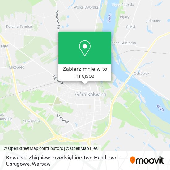 Mapa Kowalski Zbigniew Przedsiębiorstwo Handlowo-Usługowe