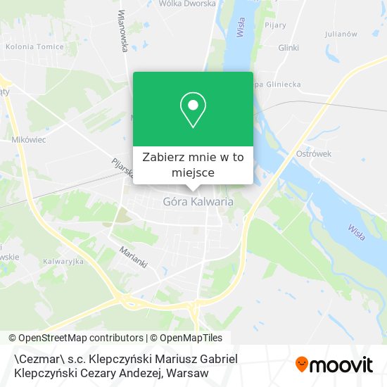 Mapa \Cezmar\ s.c. Klepczyński Mariusz Gabriel Klepczyński Cezary Andezej