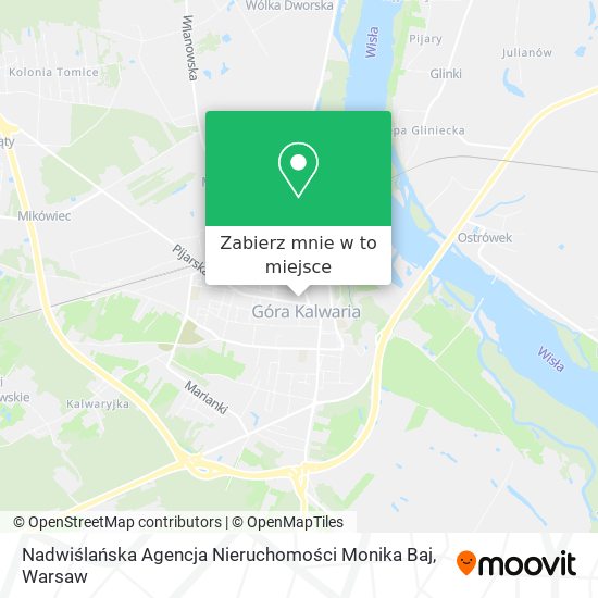 Mapa Nadwiślańska Agencja Nieruchomości Monika Baj