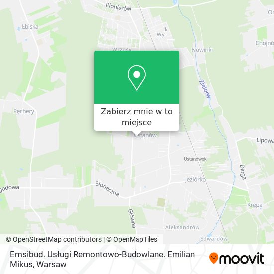 Mapa Emsibud. Usługi Remontowo-Budowlane. Emilian Mikus