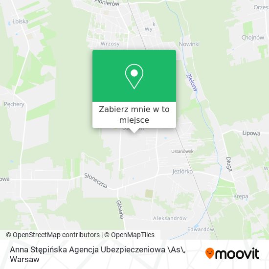 Mapa Anna Stępińska Agencja Ubezpieczeniowa \As\