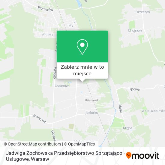 Mapa Jadwiga Żochowska Przedsiębiorstwo Sprzątająco - Usługowe