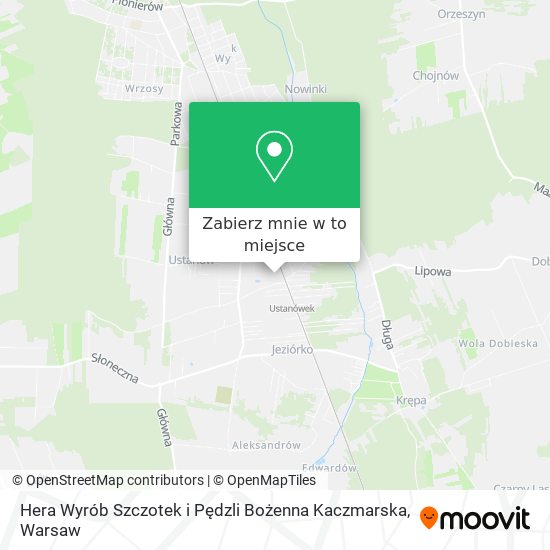 Mapa Hera Wyrób Szczotek i Pędzli Bożenna Kaczmarska