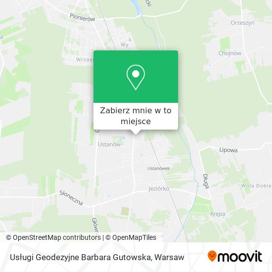 Mapa Usługi Geodezyjne Barbara Gutowska