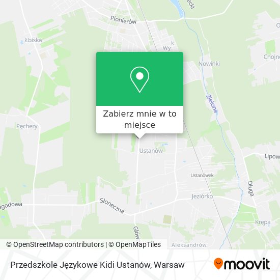 Mapa Przedszkole Językowe Kidi Ustanów