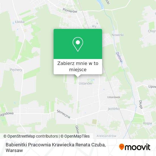 Mapa Babienitki Pracownia Krawiecka Renata Czuba