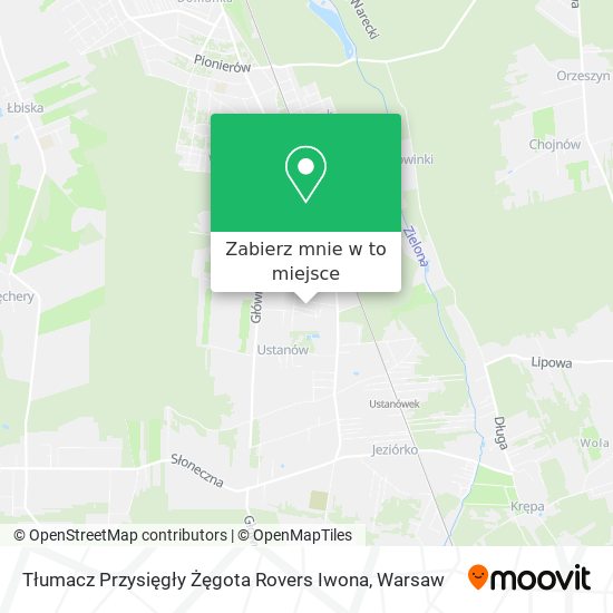 Mapa Tłumacz Przysięgły Żęgota Rovers Iwona