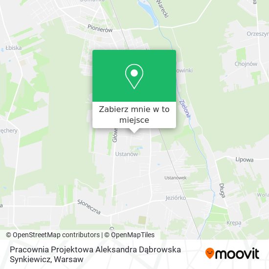 Mapa Pracownia Projektowa Aleksandra Dąbrowska Synkiewicz