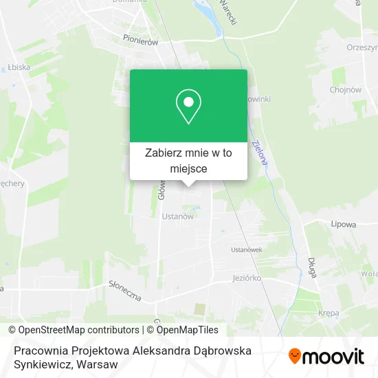 Mapa Pracownia Projektowa Aleksandra Dąbrowska Synkiewicz