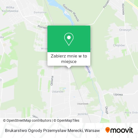 Mapa Brukarstwo Ogrody Przemysław Merecki