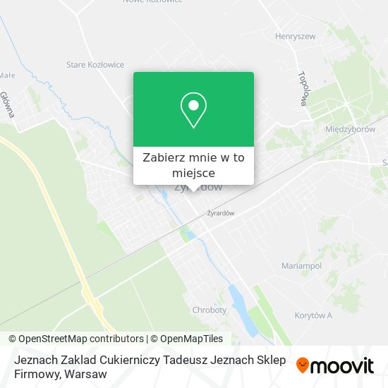 Mapa Jeznach Zaklad Cukierniczy Tadeusz Jeznach Sklep Firmowy