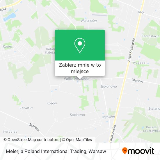 Mapa Meierjia Poland International Trading