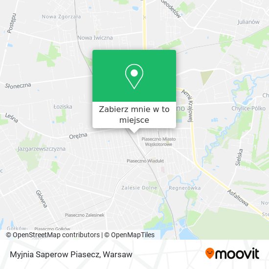 Mapa Myjnia Saperow Piasecz