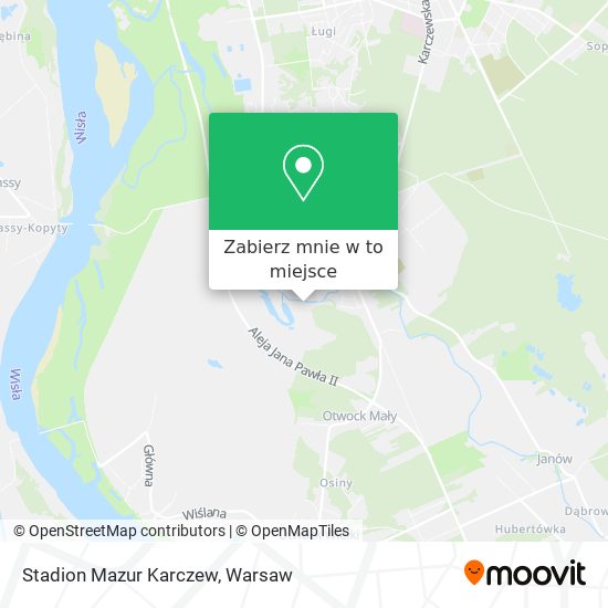 Mapa Stadion Mazur Karczew