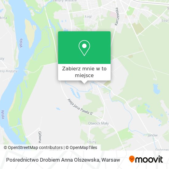 Mapa Pośrednictwo Drobiem Anna Olszewska