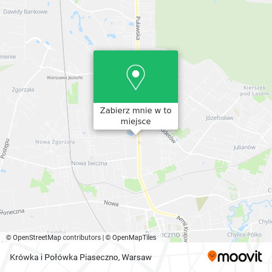 Mapa Krówka i Połówka Piaseczno