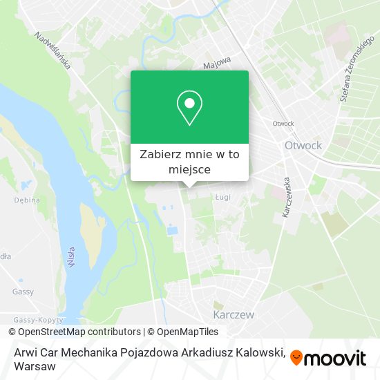 Mapa Arwi Car Mechanika Pojazdowa Arkadiusz Kalowski