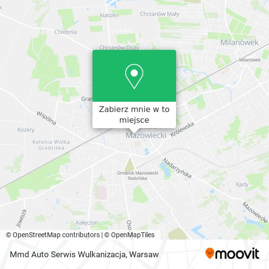 Mapa Mmd Auto Serwis Wulkanizacja