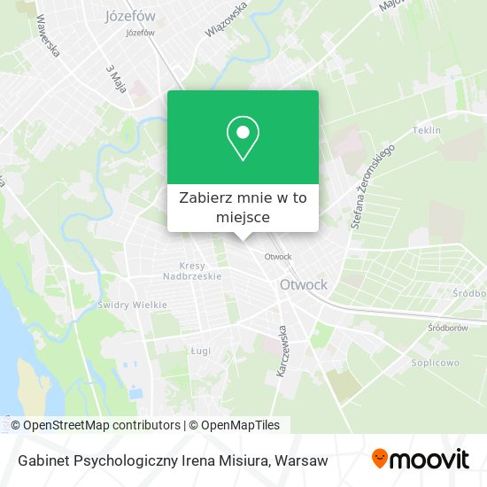 Mapa Gabinet Psychologiczny Irena Misiura