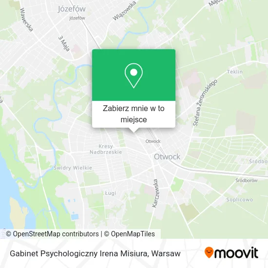 Mapa Gabinet Psychologiczny Irena Misiura