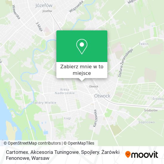 Mapa Cartomex. Akcesoria Tuningowe. Spojlery. Żarówki Fenonowe