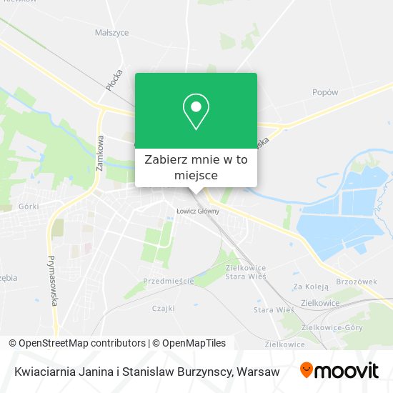 Mapa Kwiaciarnia Janina i Stanislaw Burzynscy