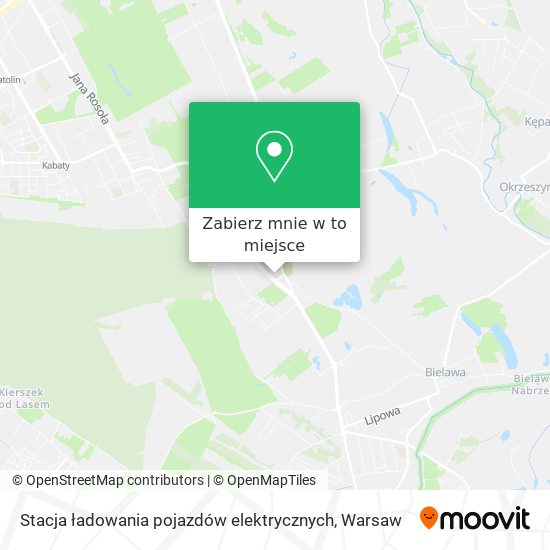 Mapa Stacja ładowania pojazdów elektrycznych