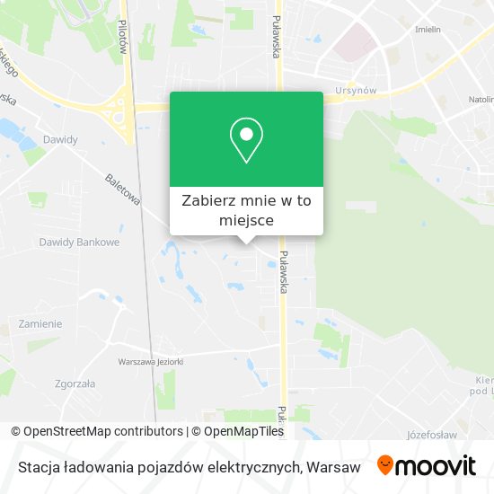 Mapa Stacja ładowania pojazdów elektrycznych