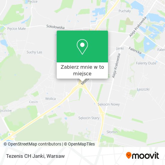 Mapa Tezenis CH Janki