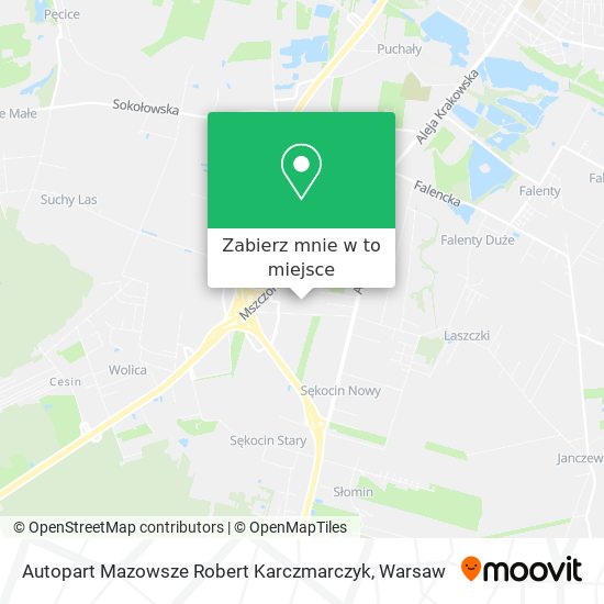 Mapa Autopart Mazowsze Robert Karczmarczyk