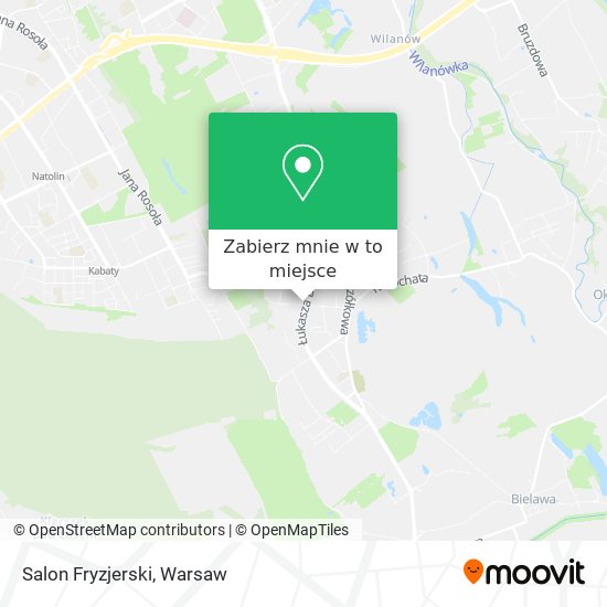 Mapa Salon Fryzjerski