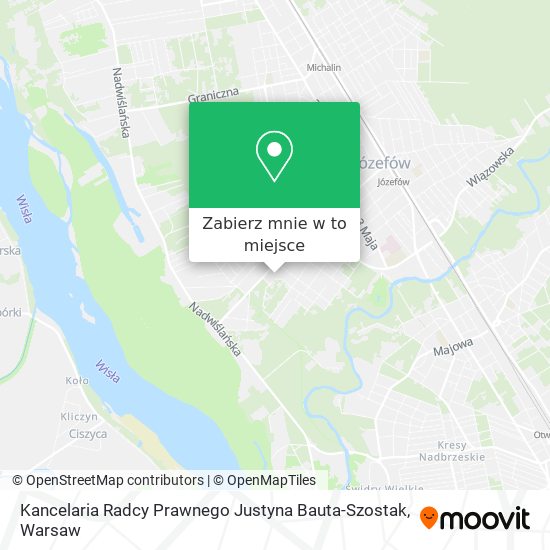 Mapa Kancelaria Radcy Prawnego Justyna Bauta-Szostak