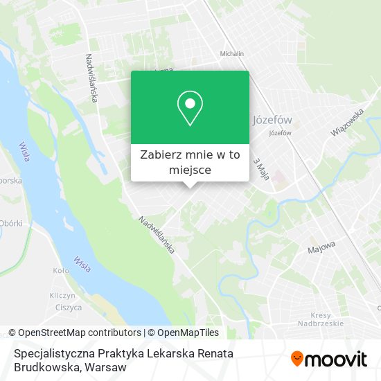 Mapa Specjalistyczna Praktyka Lekarska Renata Brudkowska