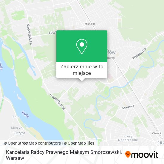 Mapa Kancelaria Radcy Prawnego Maksym Smorczewski