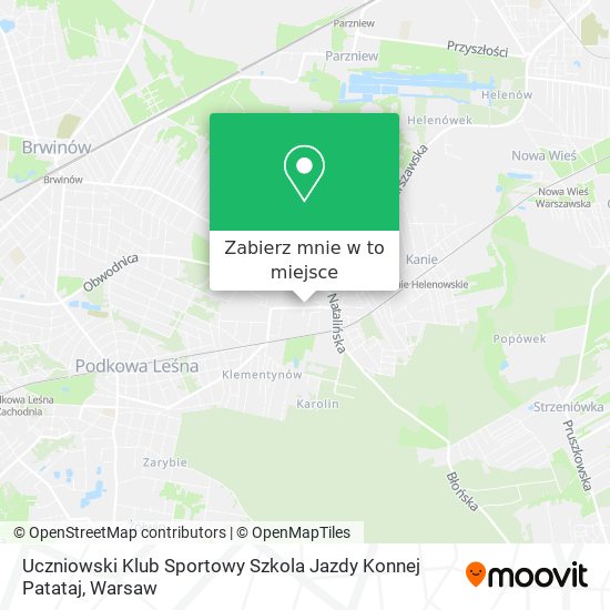 Mapa Uczniowski Klub Sportowy Szkola Jazdy Konnej Patataj