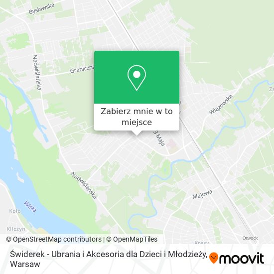 Mapa Świderek - Ubrania i Akcesoria dla Dzieci i Młodzieży