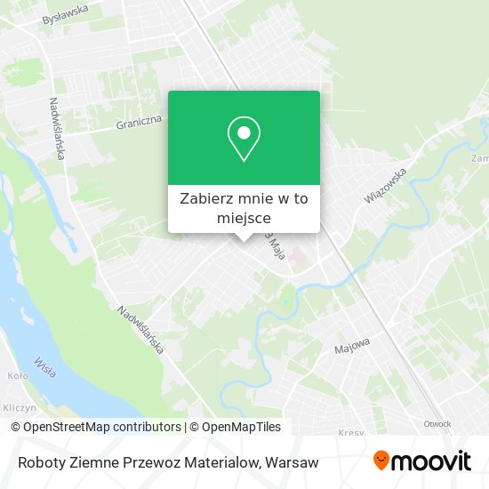 Mapa Roboty Ziemne Przewoz Materialow