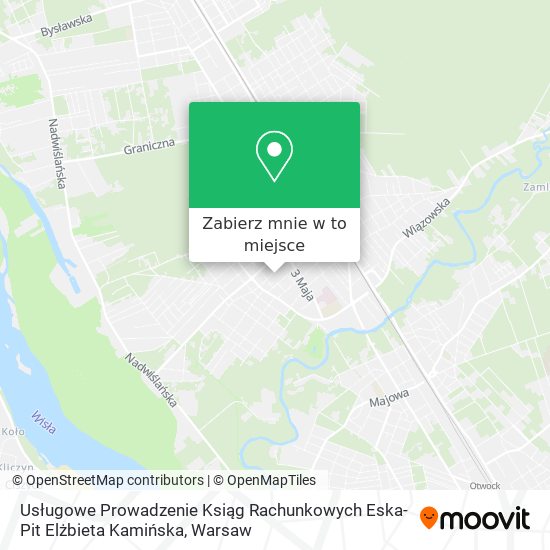 Mapa Usługowe Prowadzenie Ksiąg Rachunkowych Eska-Pit Elżbieta Kamińska